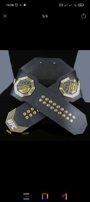 Чемпионский пояс UFC (реплика, подарочный вариант)