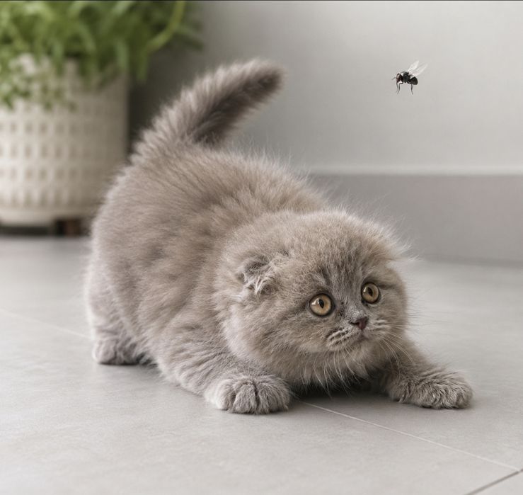 Pui scottish longhair fetita