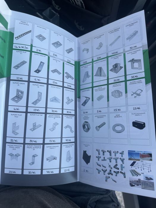 Profil zincat  panouri fotovoltaice