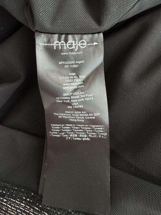 Fustă mini din lurex, Maje