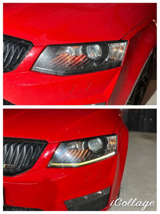 Reconditionare faruri Skoda Octavia Superb DRL, Sticle, lupe