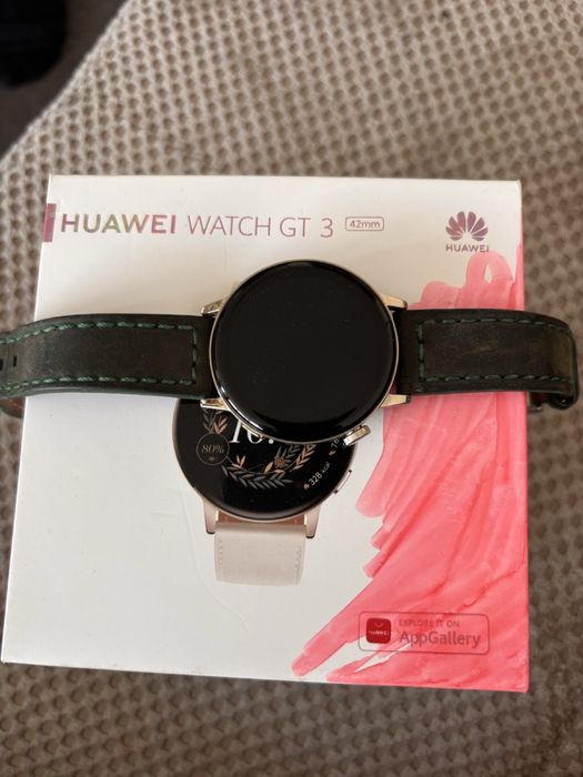 Смарт часовник Huawei Watch GT 3 42mm с кожена каишка