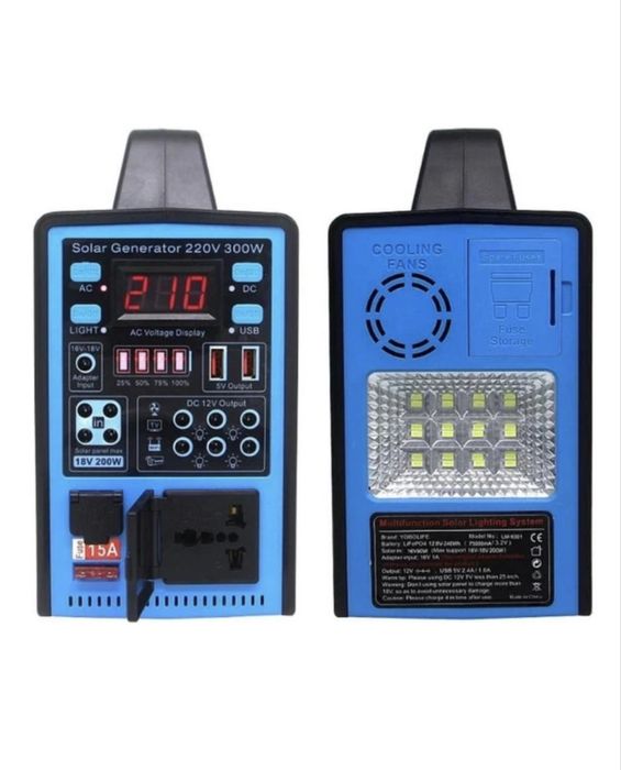 Солнечная станция на 300ватт. Комплект солнечного на 220вольт