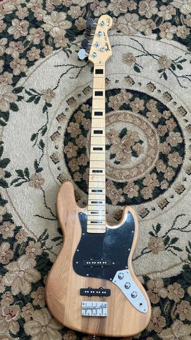 Бас-гитара Fender Jazz Bass 4-струнная, Natural (Lux copy)