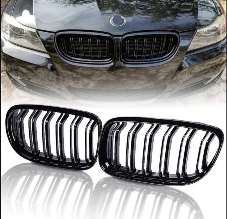 Бъбреци БМВ Е90 Двойни М ГЛАНЦ Решетка BMW E90 Фейслифт 2008-2012