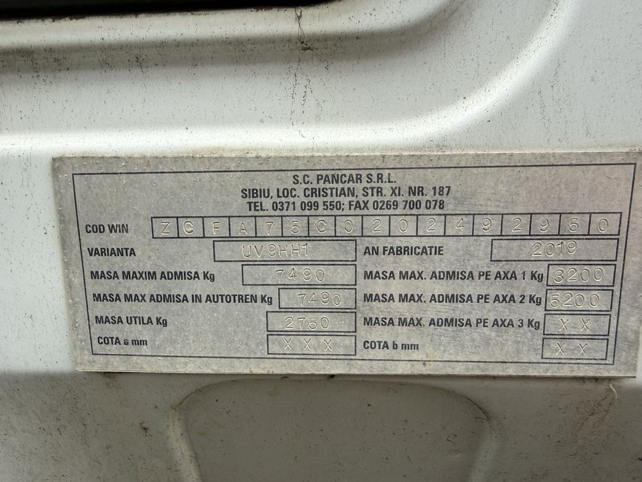 Iveco euro cargo platforma auto