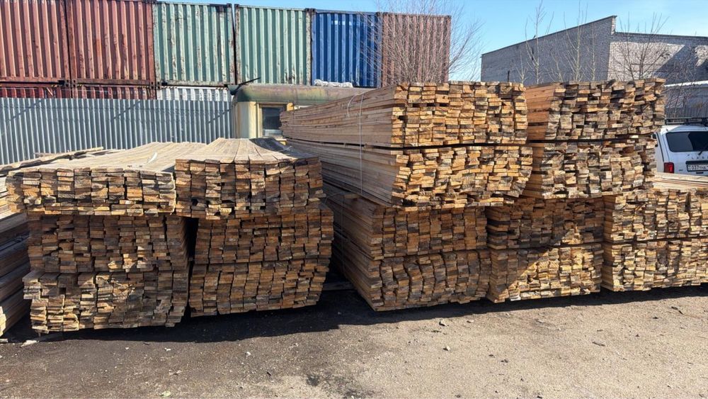 Пиломатериалы обрезная доска зеленка