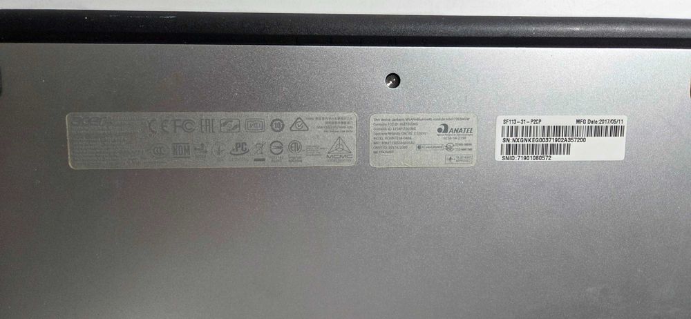 Acer Swift 1 SF113-31 Ultrabook Aluminiu (13.3" Full HD) Defect / Piese