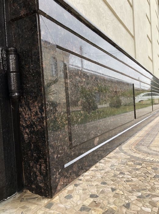 Чистка гранита мрамора бурчатки Мойка фасадов