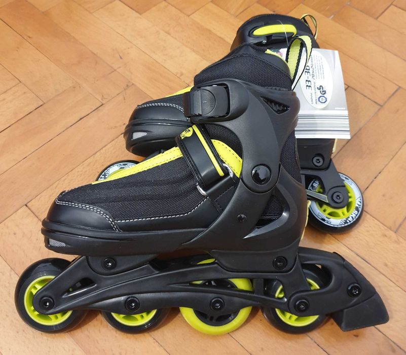 Role HYSkate Junior noi, sistem ajustabil, casca, marime 33-36