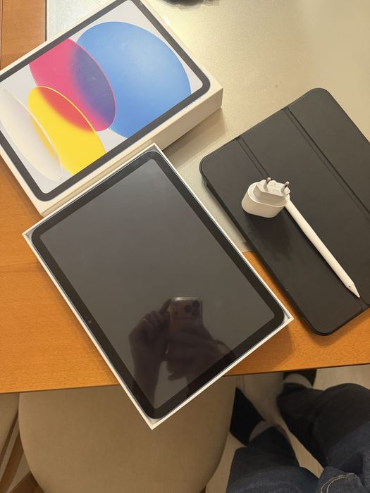 Прекрасен iPad 10 син пълен комплект