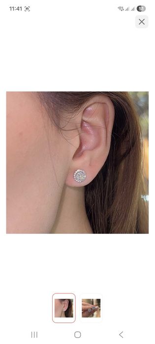 Гвоздики серебро сережки продам