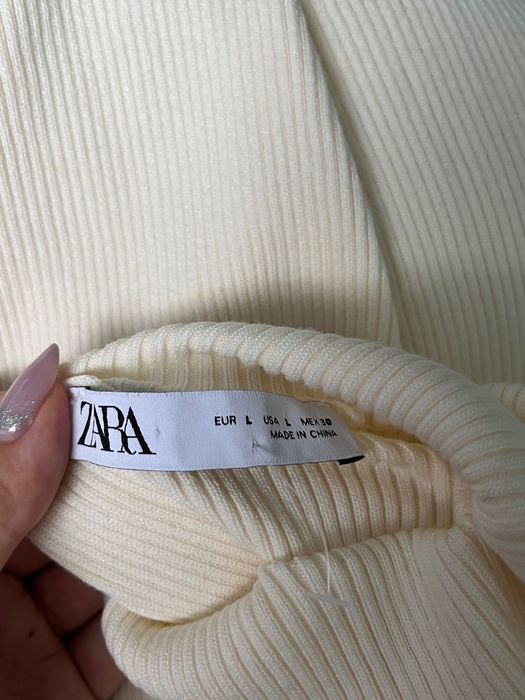 Дамска дълга рипсена рокля ZARA