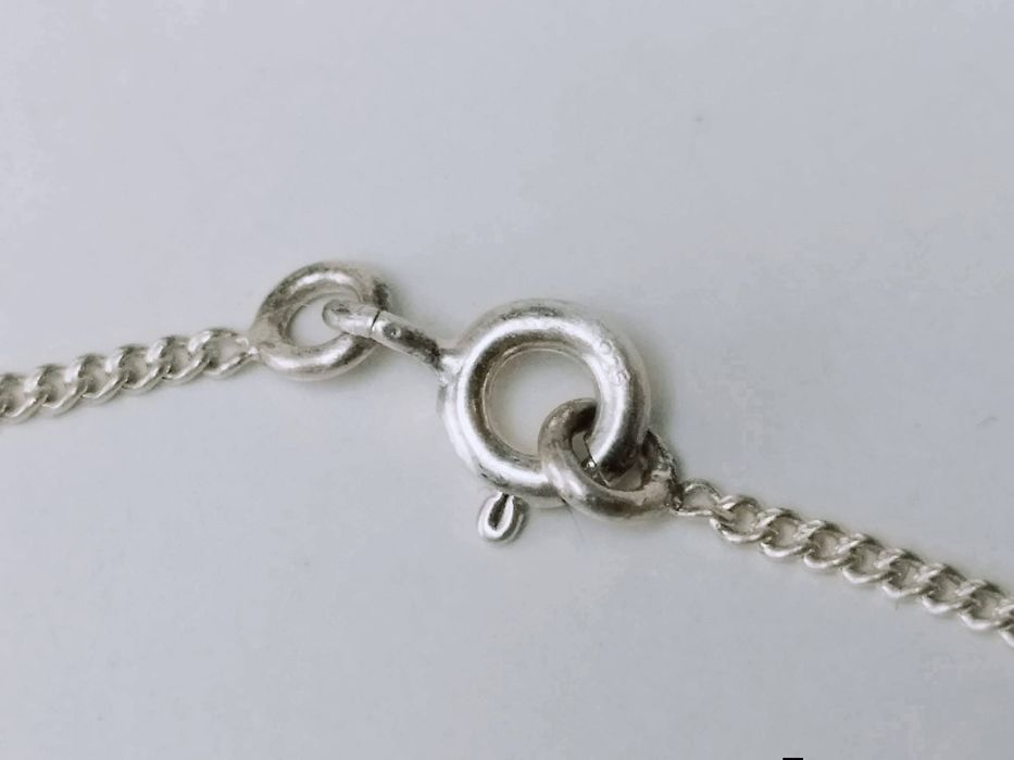 Colier/lant argint 925, cu pandantiv de argint 925 cu o semiluna, JK