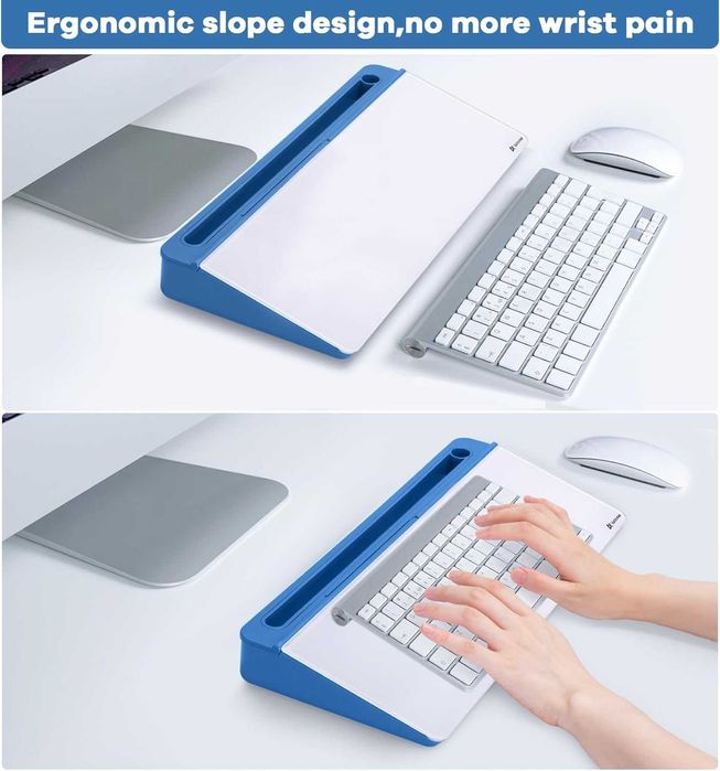 НОВА! Стъклена дъска за бюро с органайзер, отделения и стойка