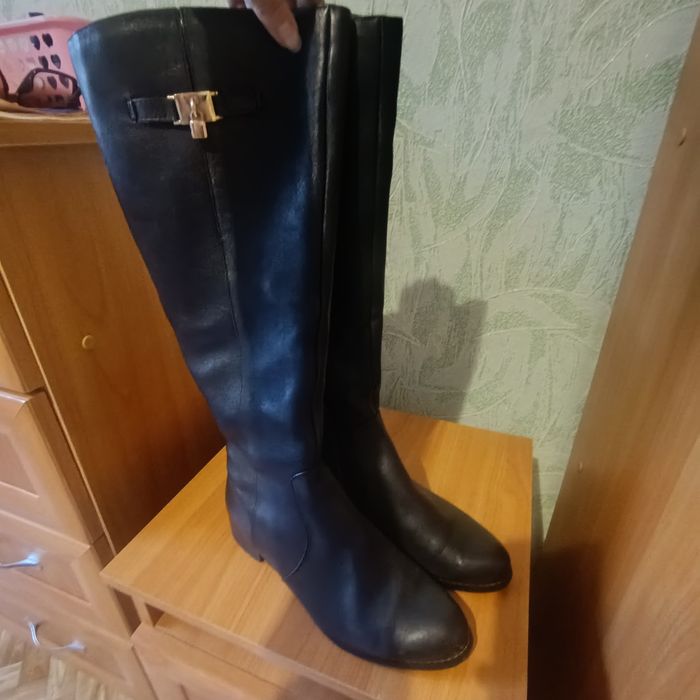 Продам сапоги кожаные