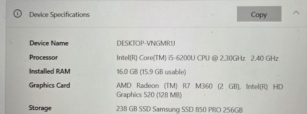 Laptop Fujitsu Lifebook i5, 16GB RAM