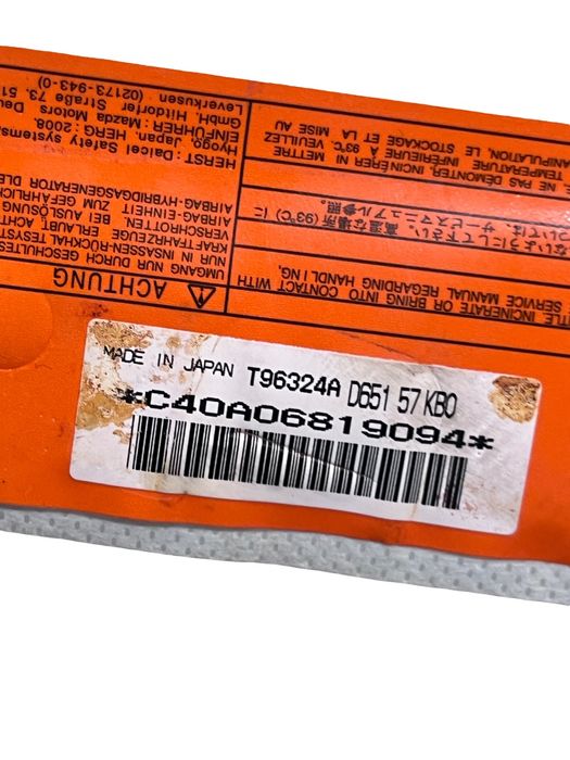 Airbag Scaun Stanga Fata Mazda 2 De, Dh_3 2007 - 2015 D65157Kb0
