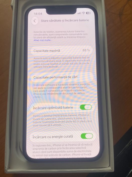Vand , iPhone 13 Mini , black , 5G , 128 Gb , ca nou ,10/10 , fullbox.