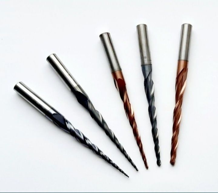 Freze conice tapered ball nose prindere 4 6 8 si 10 mm lemn aluminiu