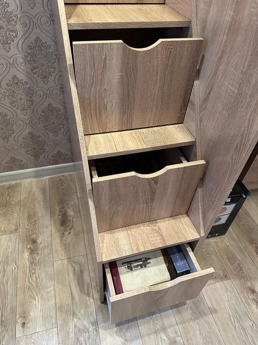 Детский кровать со шкафом