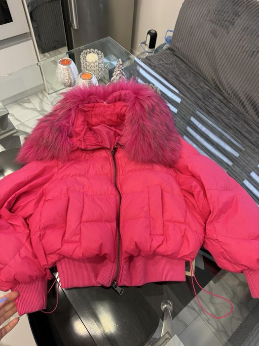 Зимно яке с естествен косъм