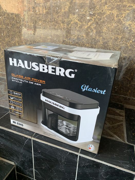 Yangi Hausberg HB-2345 havo fritözi (air fryer) — 6.5L, karobkada