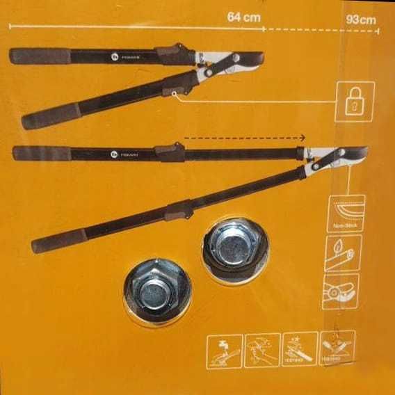 Градинска ножица за рязане на клони FISKARS Телескопична