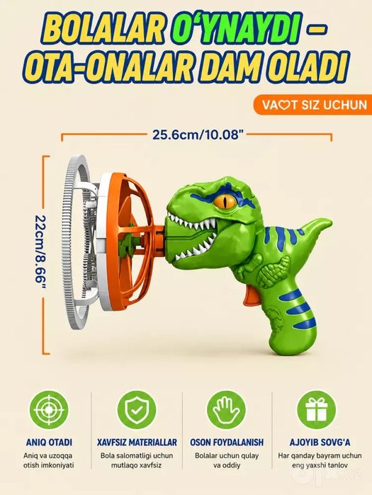 Sehrli Dino Pufakcha Pistoleti