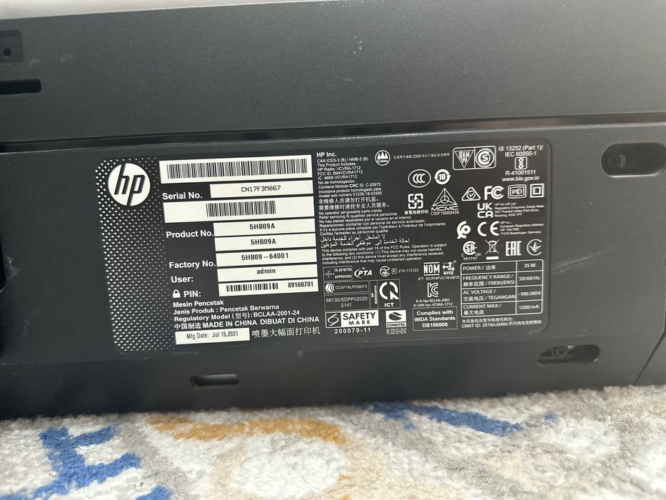 Плотер HP Designjet T630 5HB08D