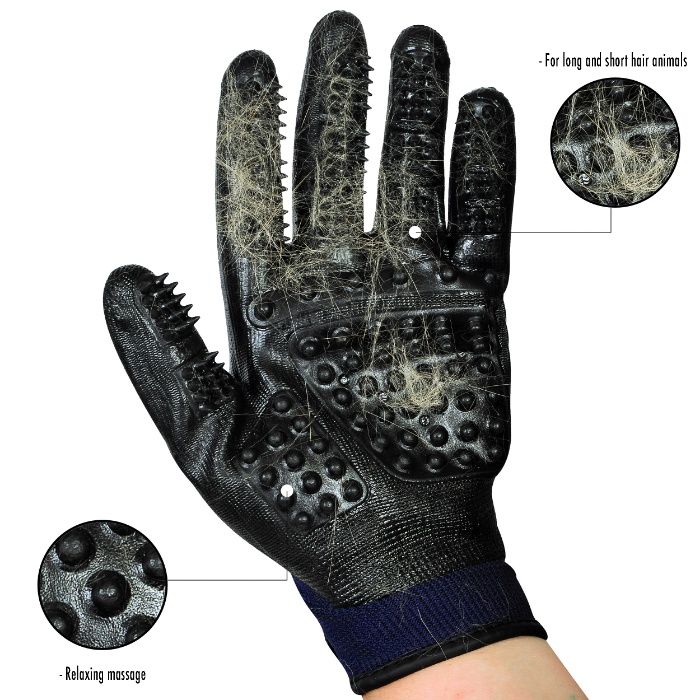 Manusa Periat Masaj si Grooming Pt Caini, Pisici, Cai,Iepuri 1 pereche