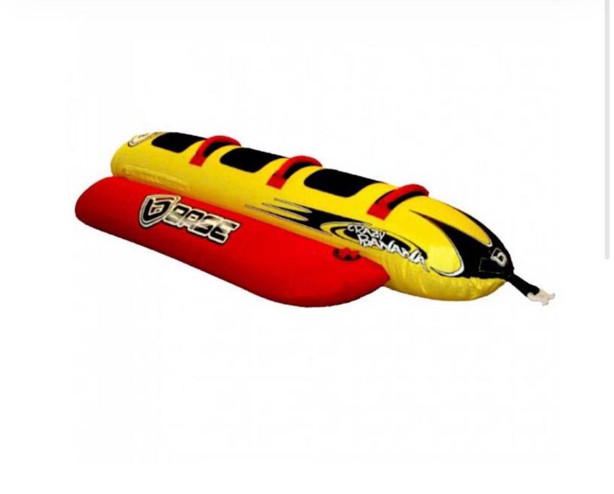 Надувной банан для 3х, Base Sports Crazy Banana Tube
