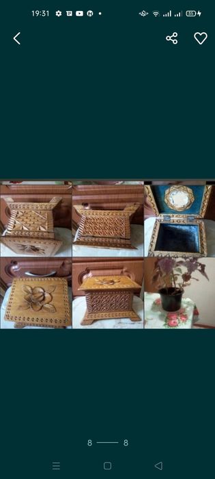 Шкатулка деревянная