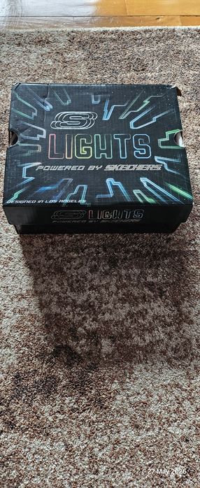 Ghete pentru copii Skechers S-Lights, 23 (Illumi-Brights - Splash Beams).
