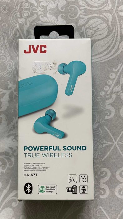 Слушалки JVC HA-A7T, True Wireless, Bluetooth, In-Ear, Микрофон, Синьо