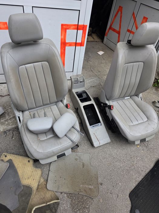Кожен салон бял за Mercedes w218