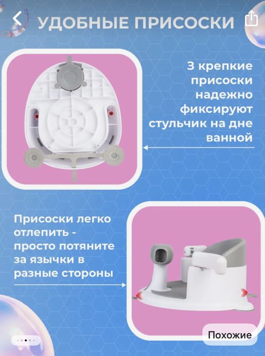 Детский стульчик для купания