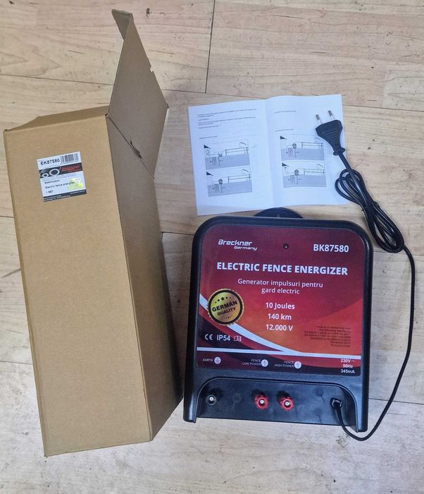 Pachet pentru gard electric 10 jouli Vaci Oi 2Ha 1km TRANSPORT GRATUIT