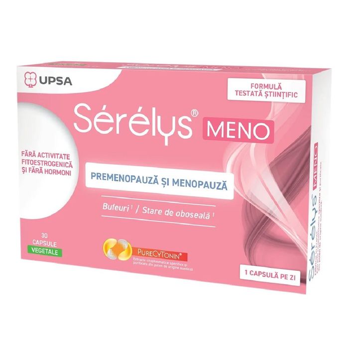 Serelys Menopauza - prevenirea transpirației - supliment alimentar pentru menopauza