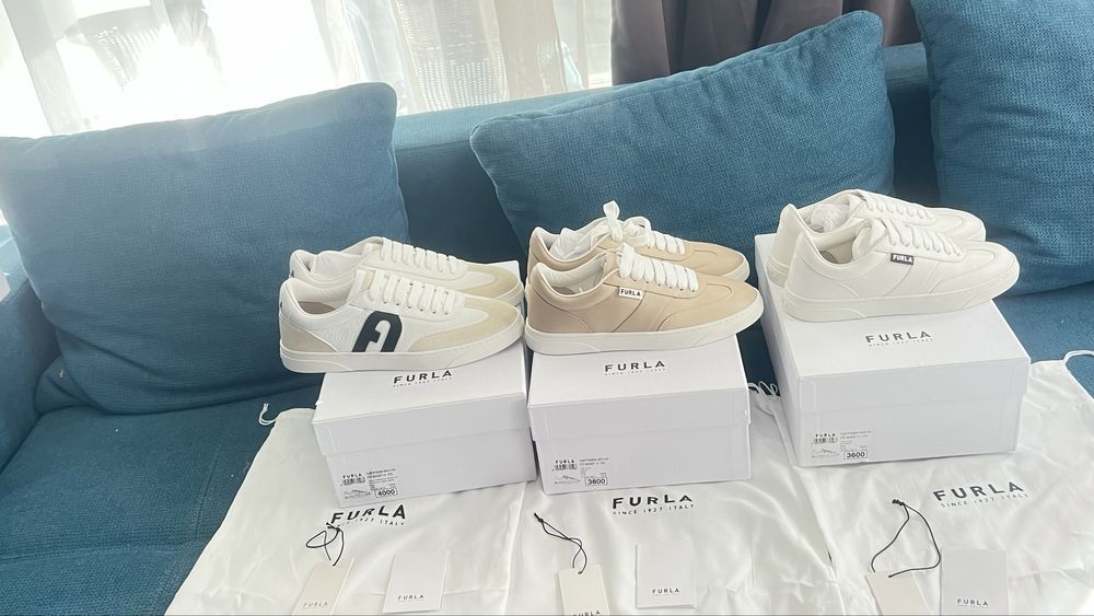 Сникърси FURLA Step Sneakers в 3 модела.100% оригинал с етикети кутии care instructions,противопрахова торбичкс, всичко.Ограничени бройки