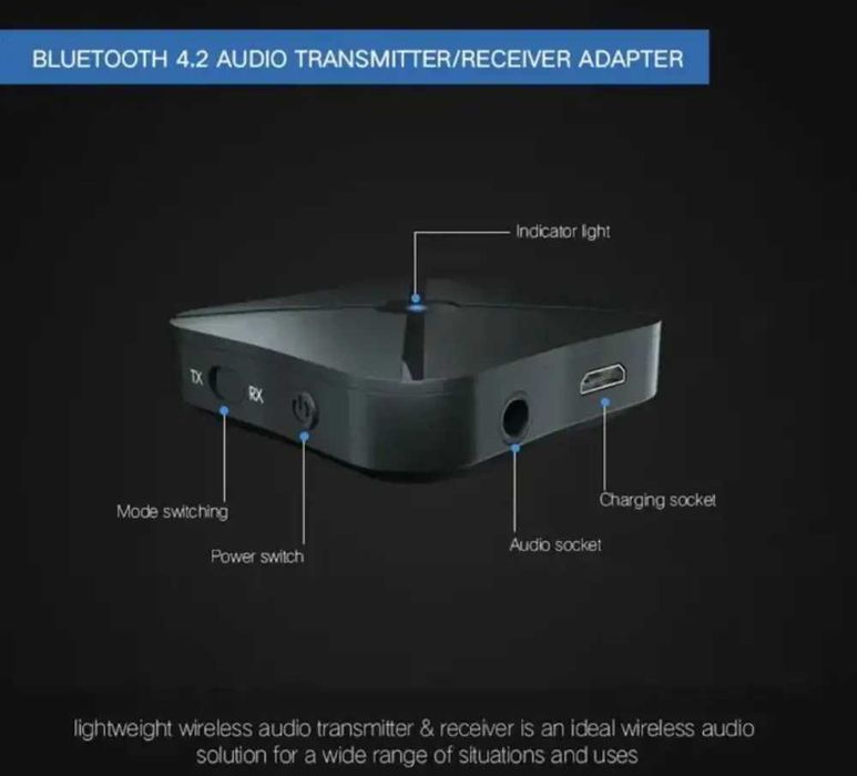 Oferta Bluetooth 4.2 Receiver Transmitter 2 in 1 model NOU