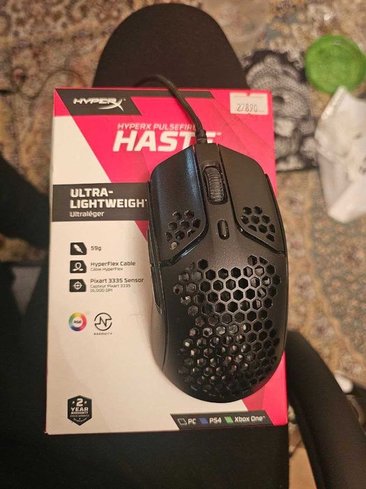 Мышь проводная HyperX Pulsefire Haste [HMSH1-A-BK/G] черный