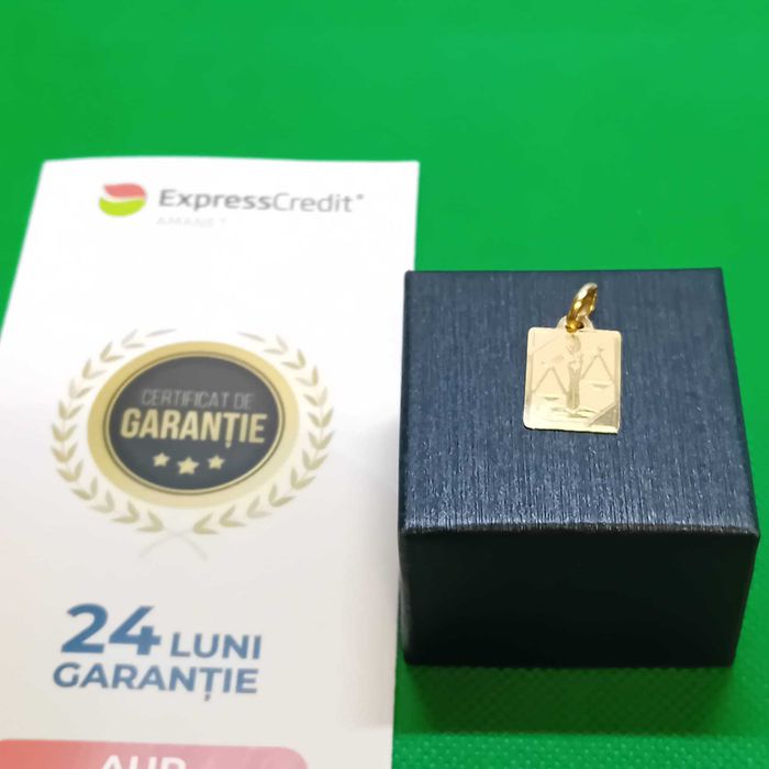 (AG41) Pandantiv aur, 18k b51842 Certificat de garantie