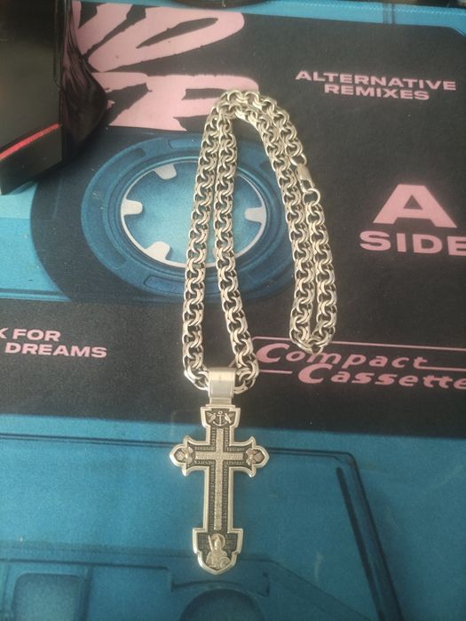 Серебряная Цепь с крестом
