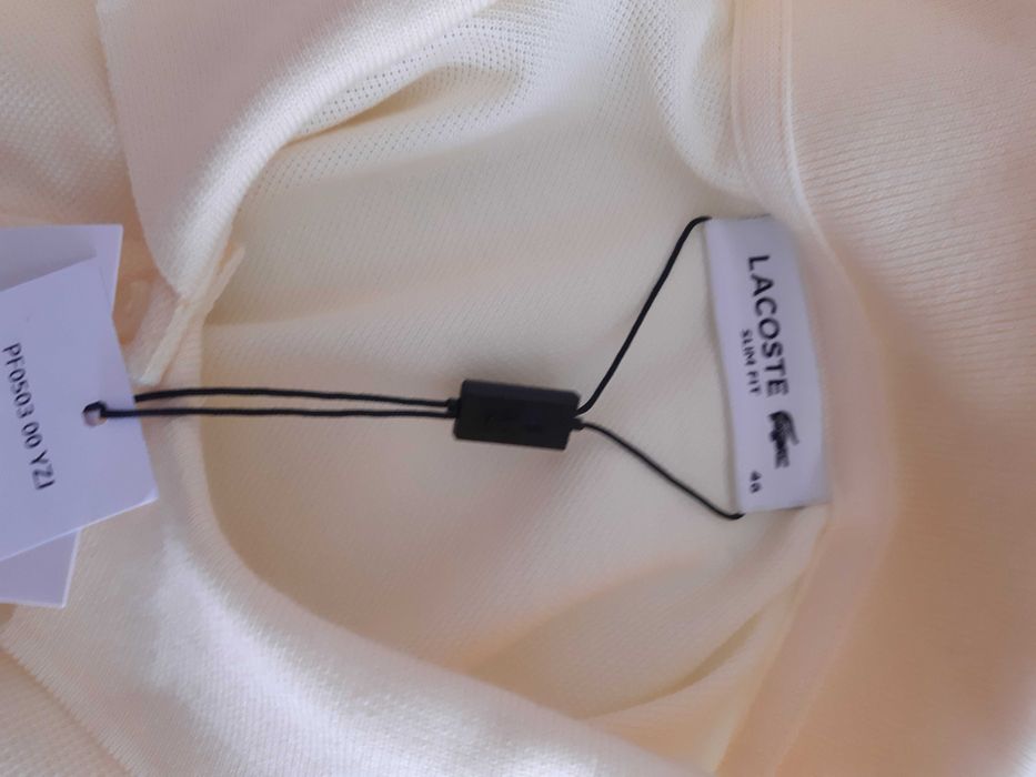 Lacoste tricou polo  , slim fit marimea M culoare galbena, pique