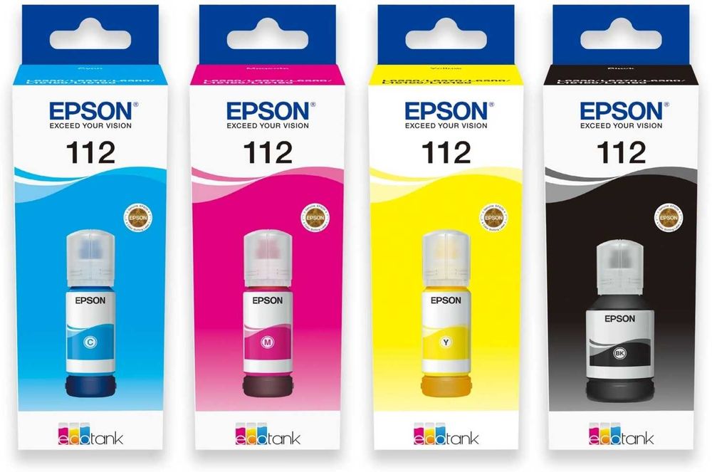 Чернила InkBank Комплект чернил EPSON 112 из 4-х цветов оригинал !!!