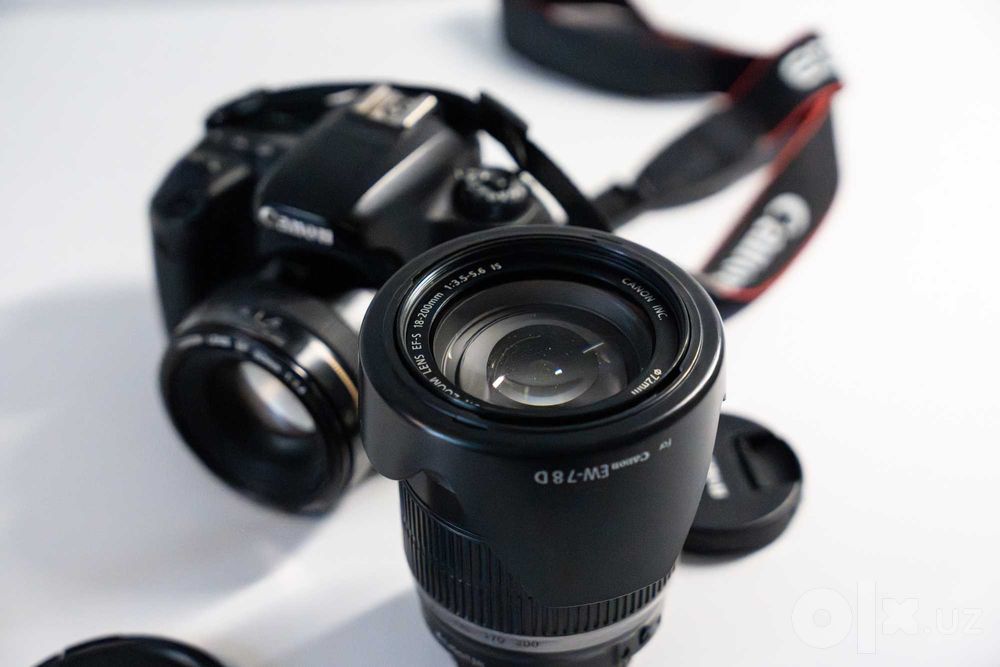 Canon EOS 77D + 2 объектива/2 ta obyektiv + комплект — готов к съёмке