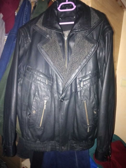 Geacă din piele CANDA-C&A,Neagră,De iarnă.XXL