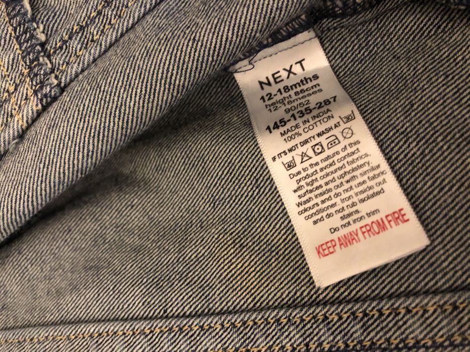 Geaca Next / jacheta blugi / jeans pentru bebe