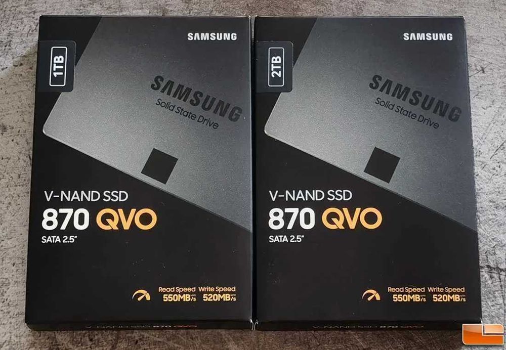 SSD intern 2.5" inch SATA3 Samsung 870 QVO 1TB 2TB 4TB 8TB. Sigilate!